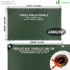 VOUNOT 3x5m Tarpaulin Heavy Duty 240 g/m² Waterproof Tarp Green