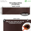 VOUNOT 1.5x6m Tarpaulin Heavy Duty 240 g/m² Waterproof Tarp Brown