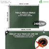 VOUNOT 3x4m Tarpaulin Heavy Duty 240 g/m² Waterproof Tarp Green
