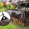 VOUNOT 3x4m Tarpaulin Heavy Duty 240 g/m² Waterproof Tarp Brown