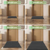 VOUNOT Dirt Trapper Front Door Mat for Indoor Outdoor, Grey-Black, 90x150cm