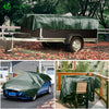 VOUNOT 4x6m Tarpaulin Heavy Duty 240 g/m² Waterproof Tarp Green