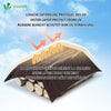 VOUNOT 4x8m Tarpaulin Heavy Duty 240 g/m² Waterproof Tarp Brown
