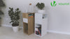 VOUNOT Narrow Bedside Table 25x30x66cm Nightstand Side End Table White