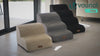 VOUNOT Dog Stairs for Bed, 4 Step Foam Pet Stairs, Non-Slip, Grey