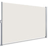 VOUNOT 1.8 x 3 m Side Awning Retractable, Privacy Screen for Patio, Garden, Balcony, Terrace, Beige - VOUNOTUK