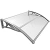 VOUNOT 120x80cm Front Door Canopy Porch Outdoor Awning, Patio Rain Shelter - VOUNOTUK