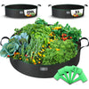 VOUNOT 3 Pack Plant Grow Bags 200L, Vegetable Growing Containers with Handles, Plant labels - VOUNOTUK