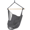 VOUNOT Hanging Hammock Chair with Cushions, Macrame Hammock Swing Chair for Garden, Bedroom, Patio, 265LBS Capacity, Grey.