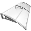 VOUNOT 200x80cm Front Door Canopy Porch Outdoor Awning, Patio Rain Shelter - VOUNOTUK