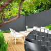 VOUNOT PVC Privacy Strips Garden Privacy Fence Screen 75m x 4.7cm with 150 Clips, Grey - VOUNOTUK