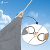 VOUNOT Sun Shade Sail Waterproof Triangle Sail Canopy With Mounting Ropes 3x3x3m, Grey - VOUNOTUK