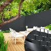 VOUNOT PVC Privacy Strips Garden Privacy Fence Screen 150m x 4.7cm with 300 Clips, Black - VOUNOTUK