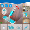 VOUNOT Spray Mop with Reusable Microfiber Pads and 650ml Refillable Bottle, Blue.
