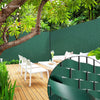 VOUNOT PVC Privacy Strips Garden Privacy Fence Screen 75m x 4.7cm with 150 Clips, Green - VOUNOTUK