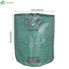 VOUNOT 272L Large Garden Waste Bags with Handles, Green, 3pcs.