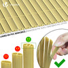 VOUNOT PVC Privacy Screening Fence 80 x 500 cm, Double Reinforced Struts Bamboo - VOUNOTUK