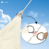 VOUNOT Sun Shade Sail Waterproof Rectangler Sail Canopy With Mounting Ropes 3x2m, Beige - VOUNOTUK