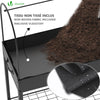 VOUNOT Raised Garden Bed, Mobile Metal Planter with Wheels and Bottom Shelf for Vegetables, Plants and Flowers - VOUNOTUK