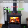 VOUNOT 4 Blade Log Burner Fan Stove Fan for Wood Burning, Eco Heat Powered Fireplace Fan - VOUNOTUK