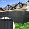 VOUNOT PVC Privacy Strips Garden Privacy Fence Screen 150m x 4.7cm with 300 Clips, Black - VOUNOTUK