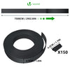 VOUNOT PVC Privacy Strips Garden Privacy Fence Screen 75m x 4.7cm with 150 Clips, Black - VOUNOTUK