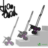 VOUNOT 6 Wheels Stair Climbing Shopping Trolley, 32L Black.