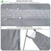 VOUNOT Sun Shade Sail Waterproof Triangle Sail Canopy With Mounting Ropes 3x3x3m, Grey - VOUNOTUK