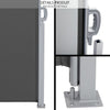 VOUNOT 1.6 x 3 m Side Awning Retractable, Privacy Screen for Patio, Garden, Balcony, Terrace, Grey.