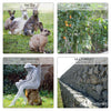 VOUNOT Chicken Wire Mesh, Metal Animal Fence, 25mm Holes, 1m x 25m, PVC Coated Grey.