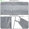 VOUNOT Sun Shade Sail Waterproof Rectangler Sail Canopy With Mounting Ropes 3x2m, Grey - VOUNOTUK