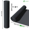 VOUNOT PVC Privacy Screening Fence 100 x 500 cm, Double Reinforced Struts Grey - VOUNOTUK