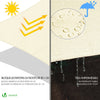 VOUNOT Sun Shade Sail Waterproof Triangle Sail Canopy With Mounting Ropes 3x3x3m, Beige - VOUNOTUK
