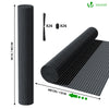 VOUNOT PVC Privacy Screening Fence 90 x 300 cm, Double Reinforced Struts Grey - VOUNOTUK