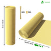 VOUNOT PVC Privacy Screening Fence 80 x 500 cm, Double Reinforced Struts Bamboo - VOUNOTUK