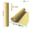 VOUNOT PVC Privacy Screening Fence 80 x 300 cm, Double Reinforced Struts Bamboo - VOUNOTUK