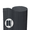 VOUNOT PVC Privacy Screening Fence 90 x 500 cm, Double Reinforced Struts Grey - VOUNOTUK