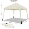 VOUNOT 3x3m Pop Up Gazebo with 4 Leg Weight Bags, Folding Party Tent for Garden Outdoor, White.