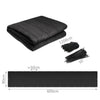 VOUNOT Balcony Privacy Screen, HDPE Balcony Cover, 90x600cm Black.