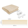 VOUNOT Balcony Privacy Screen, HDPE Balcony Cover, 90x600cm Beige.