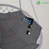 VOUNOT Hanging Chair with Cushion, Macrame Hammock Swing Chair for Bedroom, Balcony, Patio, Garden, 265LBS Capacity, Grey.