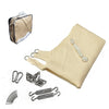 VOUNOT HDPE Sun Shade Sail Triangle with Fixing Kits, 5x5x5M, Ivory.