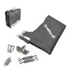 VOUNOT HDPE Sun Shade Sail Triangle with Fixing Kits, 3x3x3M, Grey.