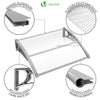 VOUNOT 120x80cm Front Door Canopy Porch Outdoor Awning, Patio Rain Shelter - VOUNOTUK