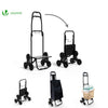 VOUNOT 6 Wheels Stair Climbing Shopping Trolley, 32L Black.
