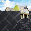 VOUNOT PVC Privacy Strips Garden Privacy Fence Screen 75m x 4.7cm with 150 Clips, Black - VOUNOTUK