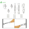VOUNOT HDPE Sun Shade Sail Triangle with Fixing Kits, 5x5x5M, Ivory.
