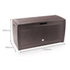 VOUNOT Outdoor Garden Storage Box, Brown 310L.