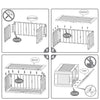 VOUNOT Outdoor Garden Storage Box, Anthracite 310L.
