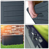 VOUNOT Outdoor Garden Storage Box, Anthracite 280L.